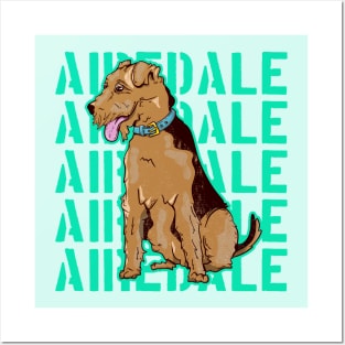 Airedale Dog Posters and Art